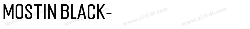 Mostin Black字体转换